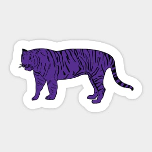 Purple Tiger Sticker